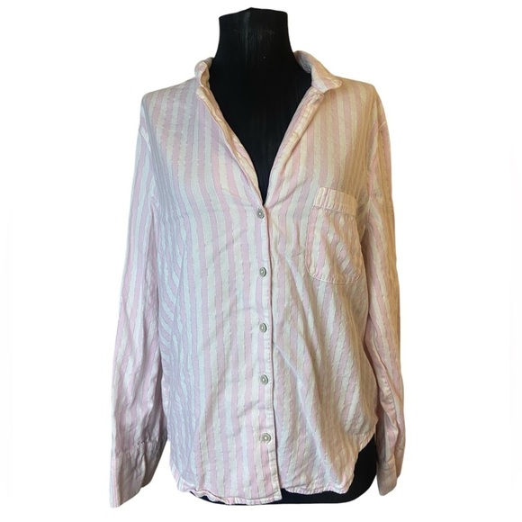 Victoria’s Secret Pink Striped Pajama Top - Picture 7 of 9